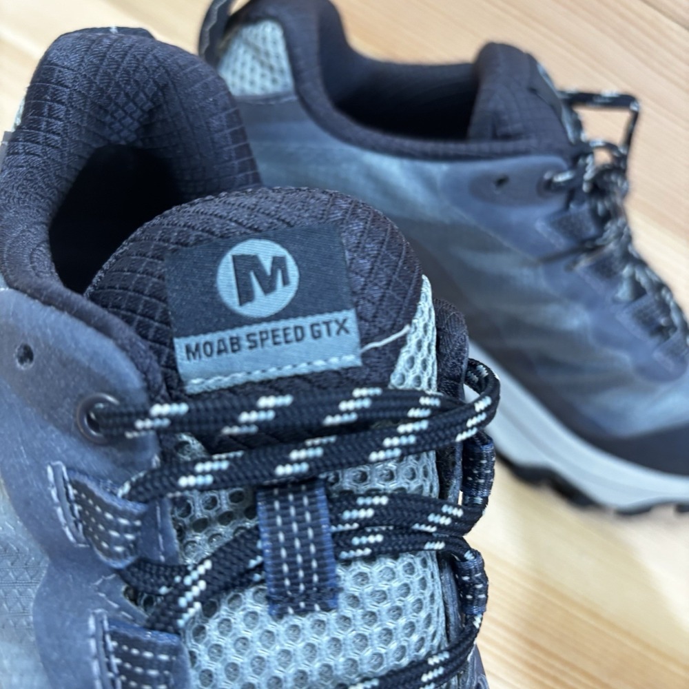 Merrell Moab Speed GTX Gore-Tex Navy Mid Hiking Boots Shoes - Womens Size 7 - Picture 3 of 7